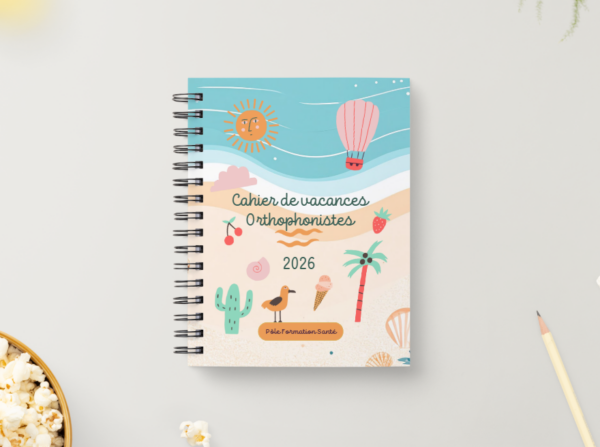 couverture cahier de vacances Orthophoniste 2026